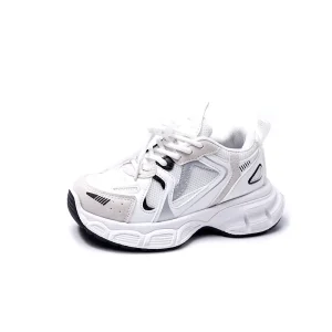 Chaussures enfants baskets bébé garçon baskets filles sport plates décontractées automne G32WHITE