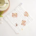 Serviettes absorbantes en mousseline de gaze pour bébé en coton doux 10 pièces idéales pour les repas le bain et les sorties