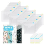 Organisateur de papier transparent pour scrapbooking 36 feuilles 6×6 pouces 60 étiquettes adhésives rangement documentaire créatif et pratique