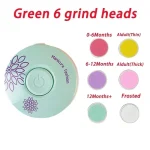 Coupeongles électrique pour bébé manucure enfant kit soins ongles têtes interchangeables design floral facile d&rsquo;utilisation