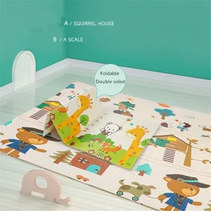 Tapis de jeu imperméables pour bébé, lea pour enfants, activité de jeu, salle de sport, polymère, tapis souples pliants au sol – 200x180x1CM D