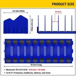Organisateur outils pinces rangement compact 10 compartiments design moderne bleu vif qualité durable