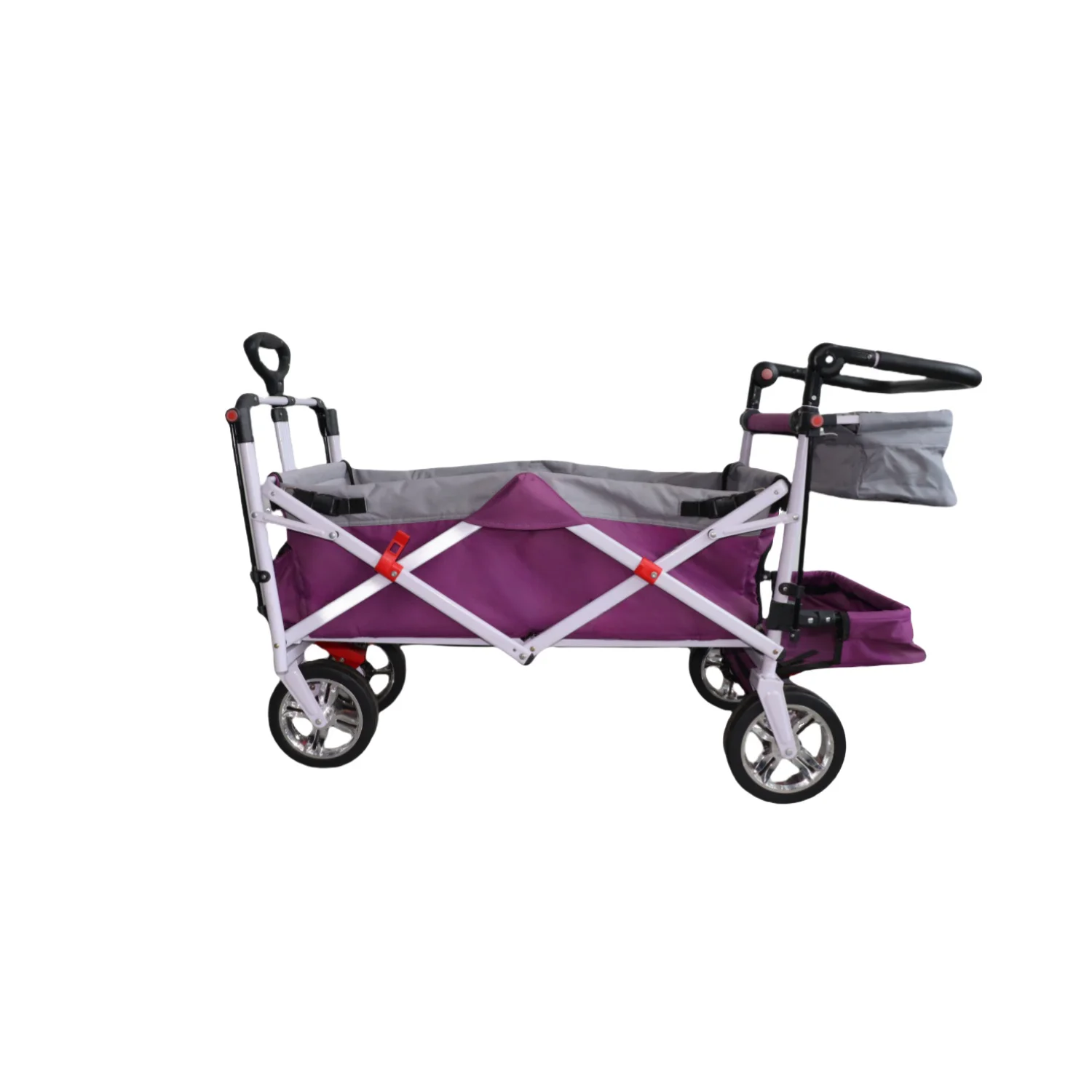 Poussette pliable bébé stockage compartiments rangement promenade parc marché famille voyage portabilité économique