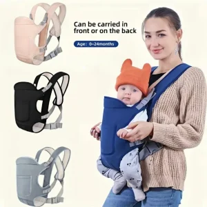 Portebébé ergonomique sac à dos 4 en 1 respirant pour bébé nouveauné infantile transport d’enfant sécuritaire Portebébé ergonomique sac à dos 4 en 1 respirant pour bébé nouveauné infantile transport d’enfant sécuritaire