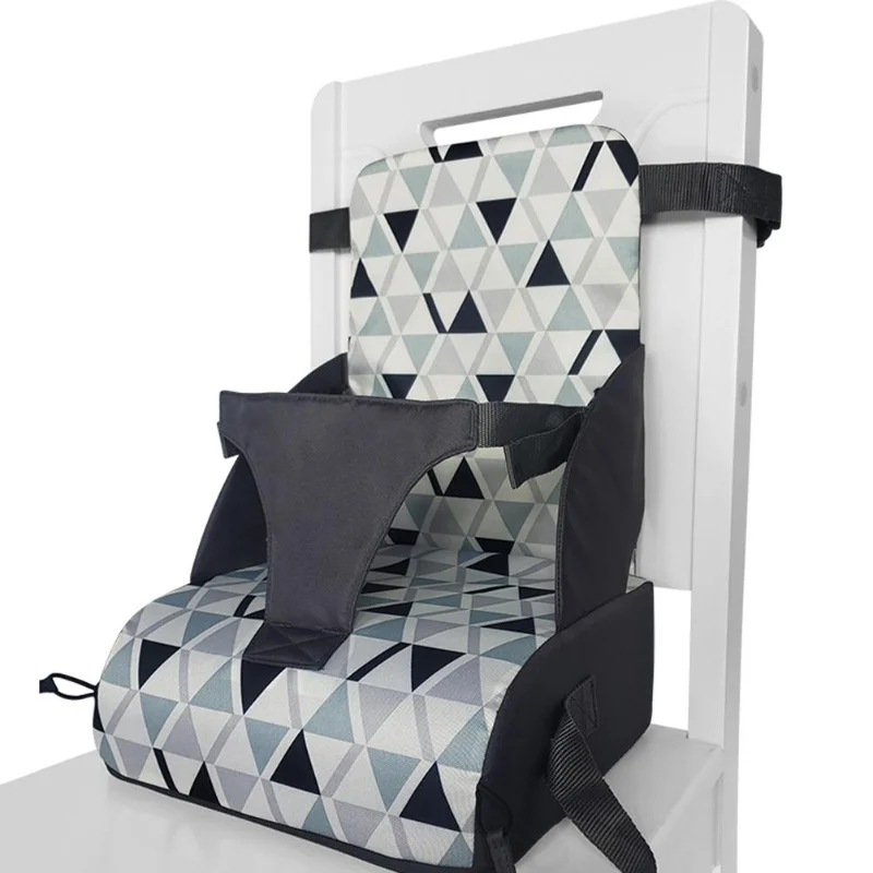 Siège rehausseur bébé 6 mois3 ans coussin repas sécurisé tissu rembourré 6 coloris design moderne harnais intégré facile à transporter