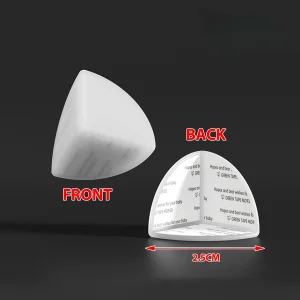 Protègeangle sécuritaire pour bébé couverture d’angle autoadhésive anticollision simple et moderne message personnalisé blanc translucide 2.5 cm Protègeangle sécuritaire pour bébé couverture d’angle autoadhésive anticollision simple et moderne message personnalisé blanc translucide 2.5 cm