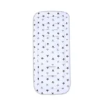 Matelas bébé étoiles doux confort design moderne motif étoiles neutralité blanche gris