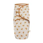 Sac de Couchage pour NouveauNé Emmaillotage Doux Motif Floral Couverture pour Bébé de 0 à 6 Mois Été 0.5 TOG  beige