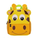 Sac à dos enfant girafe avec bretelles ajustables poche filet design ludique pour 25 ans
