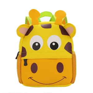 Sac à dos enfant girafe avec bretelles ajustables poche filet design ludique pour 25 ans Sac à dos enfant girafe avec bretelles ajustables poche filet design ludique pour 25 ans