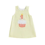 Robe anniversaire bébé fille premier anniversaire cupcake brodé 1 bougie tenue gâteau Smash occasion