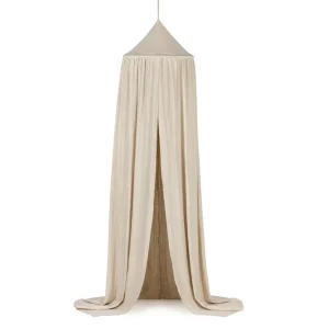 Tente suspendue pour lit bébé auvent en coton et lin coin lecture doux beige Tente suspendue pour lit bébé auvent en coton et lin coin lecture doux beige