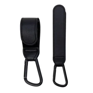 Crochet poussette cuir PU accessoire bébé organisateur multifonction sac à langer style moderne maternité portage sécurité qualité premium design épuré easy poussette