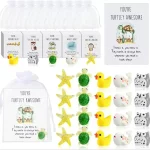 Ensembles cadeaux animaux inspirants 50 sets figurines résine cartes notes cadeaux poche anniversaire enfants motivation décorations