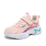 Chaussures enfants sneakers maille confort antiglissante respirante mode rose violet EVA semelle amorti garçons filles 713 ans
