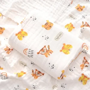 Couverture multiusage bébé enfant tigre mignon coton doux emmaillotage poussette lit serviette bain Lange Couverture multiusage bébé enfant tigre mignon coton doux emmaillotage poussette lit serviette bain Lange