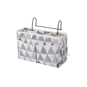 Organisateur suspendu pour soins bébé rangement berceau sac à couches accessoires lit bébé design moderne motif triangle gris Organisateur suspendu pour soins bébé rangement berceau sac à couches accessoires lit bébé design moderne motif triangle gris