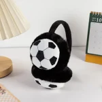 Cacheoreilles bébé thème football doux résistant au froid accessoire hiver外出 voyage pour enfant garçon fille