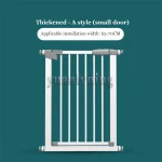 Barrière de sécurité pour bébé ajustable en métal et plastique blanc/gris design moderne minimaliste haute sécurité pour portes et couloirs