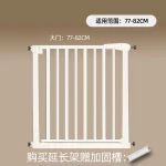 Barrière de sécurité pour bébé et animal de compagnie réglable en plastique blanche design moderne 7782 cm