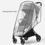 Housse de pluie universelle pour poussette imperméable protection contre le vent et la pluie transparente sécuritaire facile à fixer pour bébé 036 mois