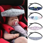 Support de tête siège voiture bébé ceinture fixation poussette parc réglable positionneur sommeil oreiller sécurité bébé coton unisexe 06 ans