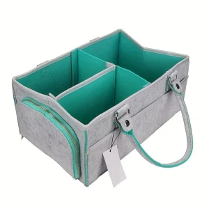 Organisateur de Sac à Couches pour Bébé Mat à Langer Portable Design Moderne Gris Clair avec Turquoise Fermeture Éclair Accessoires bébé Cadeau Organisateur de Sac à Couches pour Bébé Mat à Langer Portable Design Moderne Gris Clair avec Turquoise Fermeture Éclair Accessoires bébé Cadeau