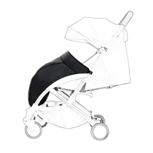 Housse de pied épaisse pour poussette veste en coton résistante à la pluie coupevent universelle chaude accessoires de poussette Black Housse de pied épaisse pour poussette veste en coton résistante à la pluie coupevent universelle chaude accessoires de poussette Black