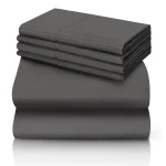 Ensemble de lit rafraîchissant luxe 6 pièces parure de lit doux confortable tissu microfibre hypoallergénique style moderne minimaliste grand format bébé