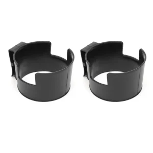Portegobelets véhicule suspendu support moto poussette voitures électriques tasses et bouteilles noir plastique PP facile à installer sécurisé compact