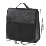 Sac de rangement en feutre pour siège arrière de voiture organisateur de coffre bébé usage quotidien et voyage style moderne qualité durable