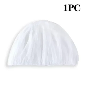 Bonnet en tissu hygiénique pour bébé cuisine salon de beauté blanc ajustable 1 pièce Bonnet en tissu hygiénique pour bébé cuisine salon de beauté blanc ajustable 1 pièce