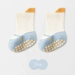 Chaussettes enfants antidérapantes coton multicolores Aikidsay 13 ans printemps style moderne bébé fille garçon confortables