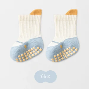 Chaussettes enfants antidérapantes coton multicolores Aikidsay 13 ans printemps style moderne bébé fille garçon confortables