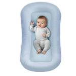 Matelas couffin bébé doux et respirant bleu rose 75x45cm nid de bébé lit permettant cadeau nouveauné
