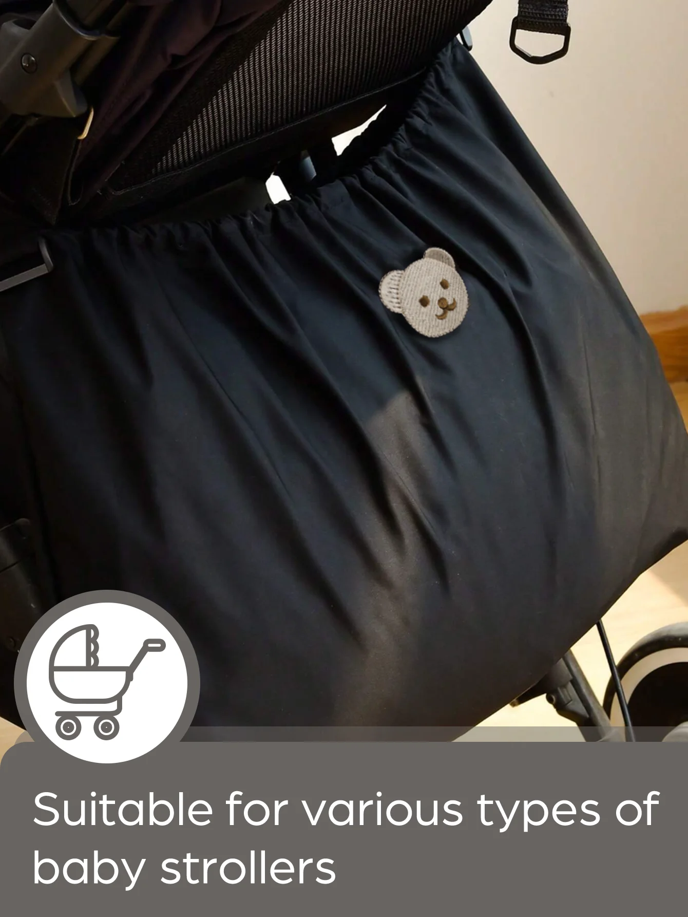 Sac de rangement suspendu pour poussette grande capacité portable confortable sécurité design moderne pratique voyage bébé