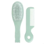 Brosse à cheveux bébé peigne doux nylon brossage facile démêlage sans douleur accessoire bébé 024 mois vert安全