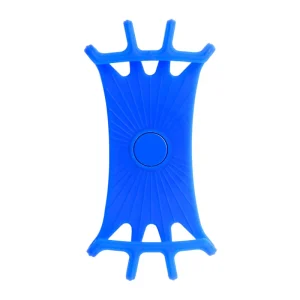 Support universel rotatif 360 degrés pour téléphone portable poussette gps antiglisse bébé maternité silicone portable facile à utiliser durable bleu