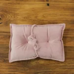 Coussin Décoratif pour Bébé Doux et Élégant Accessoire de Décoration Intérieure Style Minimaliste Coussin de Canapé en Velours Rose Pâle Design Moderne et Chaleureux