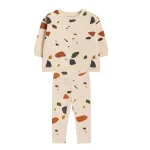 Ensemble vêtements bébé sweatshirt manches longues pantalon legging coton biologique printempsautomne style moderne motifs colorés garçon fille confort