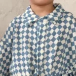 Ensemble bébé chemisier et pantalon carreaux coton lin printempsautomne unisexe 13 ans vêtements enfants mode confort