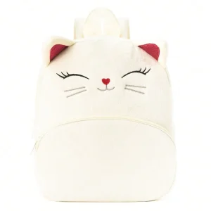 Sac à dos enfant style animal peluche oreilles roses écolière sorties scolaires maternelle accessoire mode ludique