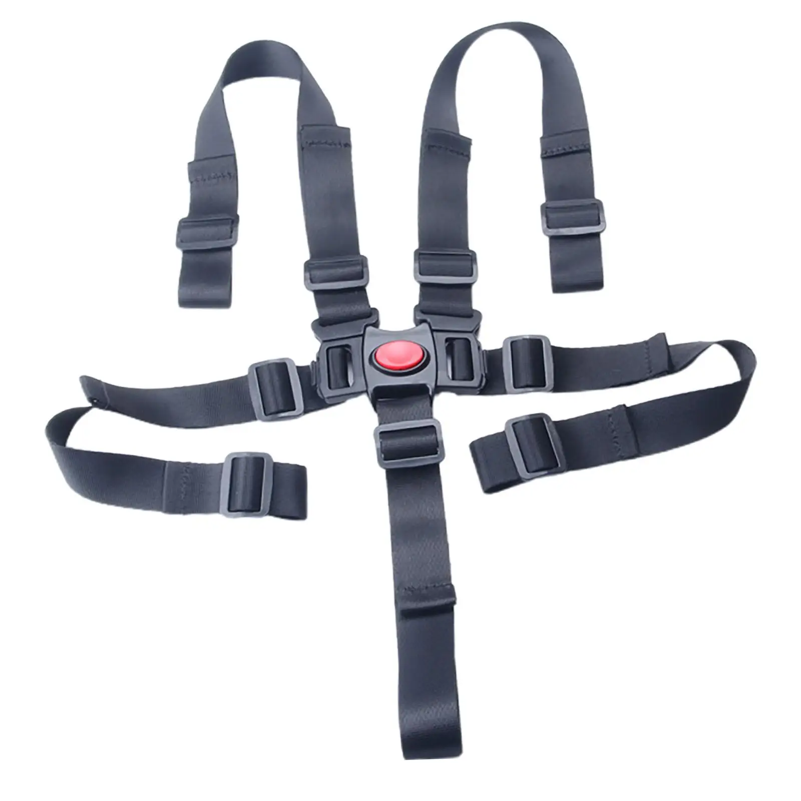 Ceinture de fixation pour caméra d&rsquo;action harnais adjustable matériaux synthétiques design sportif noir bouton central rouge port pratique randonnée ski vélo