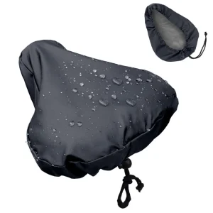 Housse de pluie pour selle de vélo protection solaire cordon de serrage housse antipoussière imperméable style moderne noir Housse de pluie pour selle de vélo protection solaire cordon de serrage housse antipoussière imperméable style moderne noir