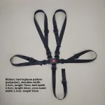 Harnais universel 5 points sécurité polyester noir pour portage équipement photographie outdoor portage bébé accessoires multifonctionnels