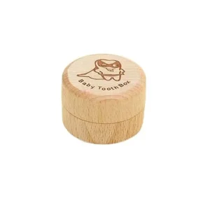 Boîte à dents de bébé en bois souvenir bébé conservation dents primaires boîte à souvenirs en bois design enfant cadeau naissance