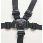 Harnais de sécurité 5 points pour chaise haute poussette landau enfant black universel ajustable durable