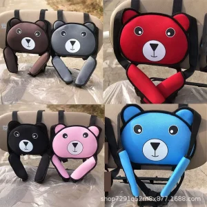 Coussin de soutien tête bébé tissu doux 5 coloris fixations安全 confort voyage