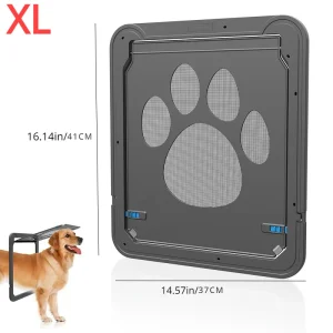 Porte pour animaux de compagnie en plein air chiens chats fenêtre porte maison entrez librement mode joli jardin nouvel écran verrouillable sûr facile à installer porte pour chien – XL Porte pour animaux de compagnie en plein air chiens chats fenêtre porte maison entrez librement mode joli jardin nouvel écran verrouillable sûr facile à installer porte pour chien – XL