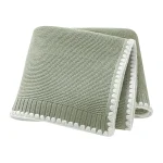 Couverture bébé douce en acrylique uni idéale pour nouveauné sieste et usage quotidien